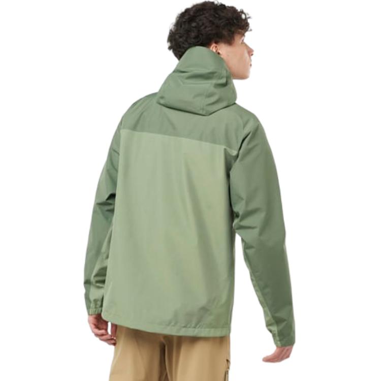 SALOMON Outline Fashion Versatile Hooded Zip Jacket Men Jacket Green LC2106600