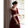 Chinese Cheongsam Toast Bride   New Small Red Return Wedding Dress Engagement Dress