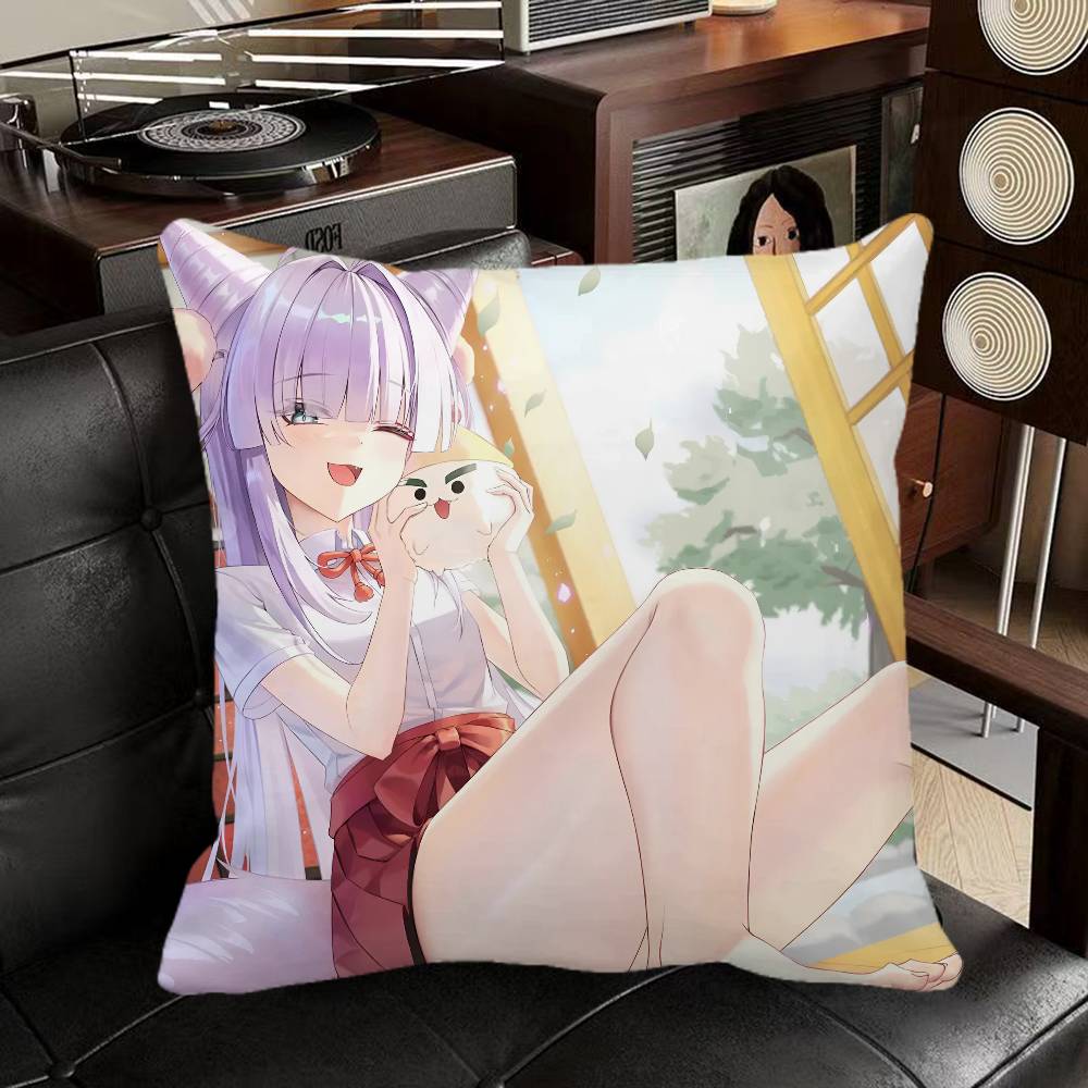 Tenko Shibuki Anime Pillow Case Square Pillow Bedroom Sofa Leisure Comfort Cushion Car Home Decoration