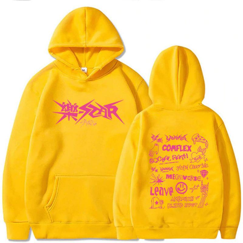 Topp Menn Kvinner Hettegensere Sweatshirts Stray Kids Rock Star Hettegensere Straykids Rock-Star Album