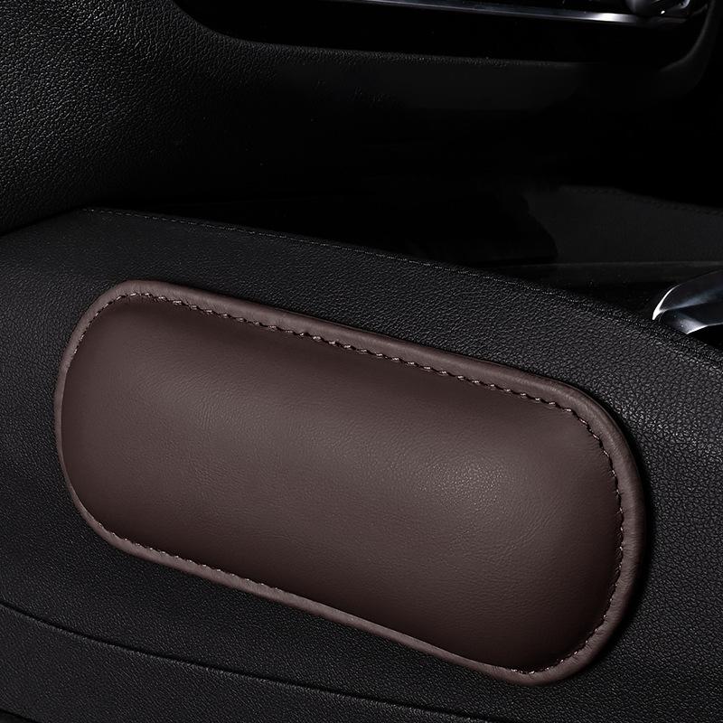 2PCS Car Armrest Pad Memory Foam PU Leather Cushion for Door Elbow Rest Universal Auto Interior Comfort Accessory