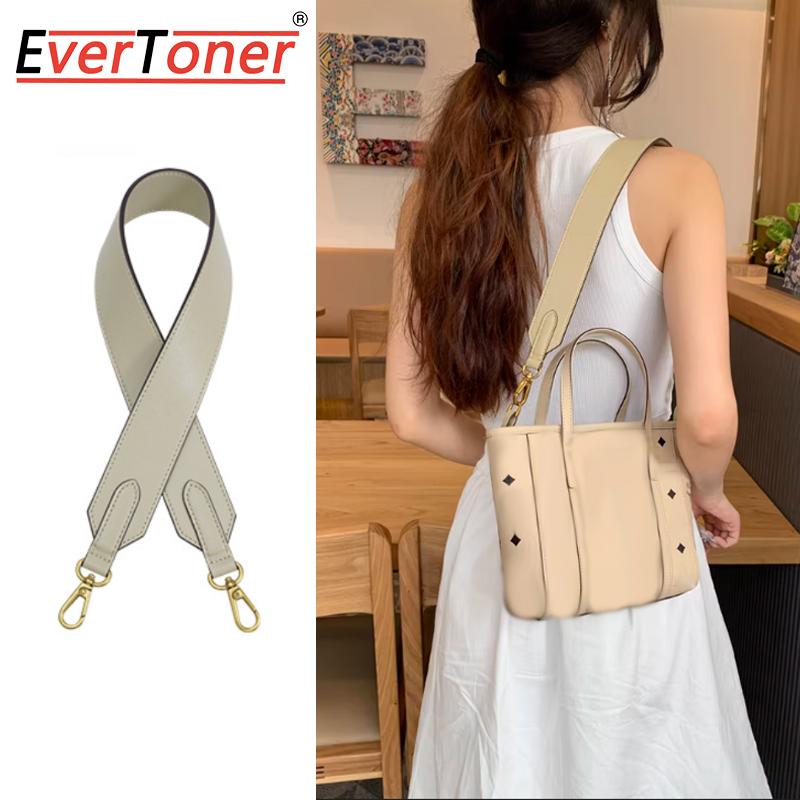 EverToner Wide Shoulder Strap For M-M Toni Visetos Tote Bag High Quality Bag Strap New Fashion Leather Bag Accessories