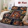 Dark Fantasy Portraits 2D Flat Pattern Flannel Blanket, High Quality All Seasons, Home Decor, Warmth and Comfort, Perfect for Christmas Gifts.