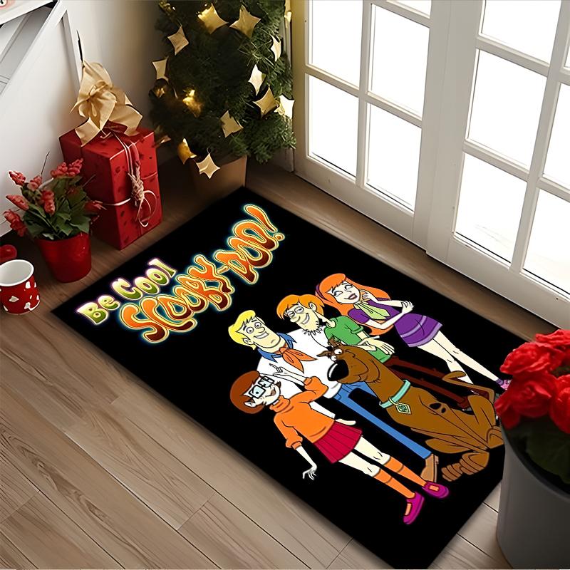 1pc Office Printed Area Carpet, SCOOBY-DOO Rug, Home Sofa Chair Mat For Christmas and Halloween Décor