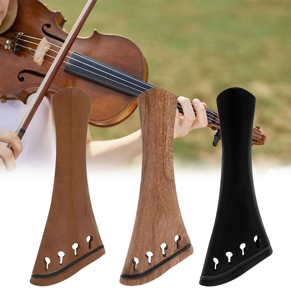 Standard Wood 4/4 Violin Tailpiece Replacement String Plate Violin Tailpiece String Instruments Parts Easy to Install
