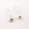 Green Amethyst Gemstone 925 Solid Silver Jewelry Handmade Women's Earrings 1.50" EE-2-39