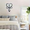 Iron Heart Cross Wall Art Black Metal Love Faith Sign Home Decor Unique Wedding Gift Couple Bedroom Living Room Inspirational Sculpture