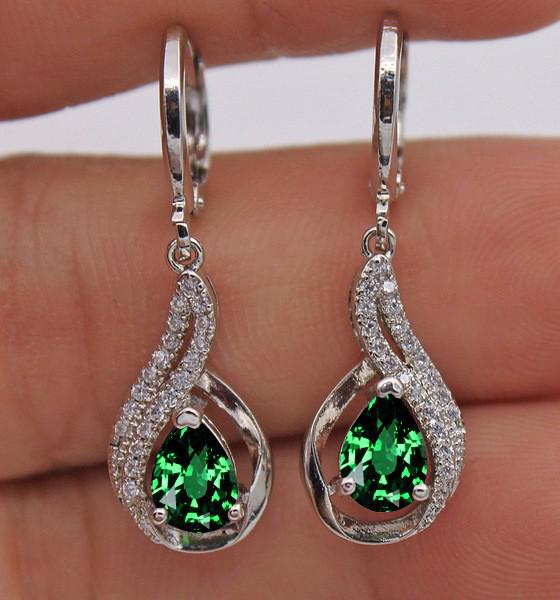 Teardrop Zircon Diamond Stud Earrings: Elegant, Simple, and Versatile Jewelry for Women