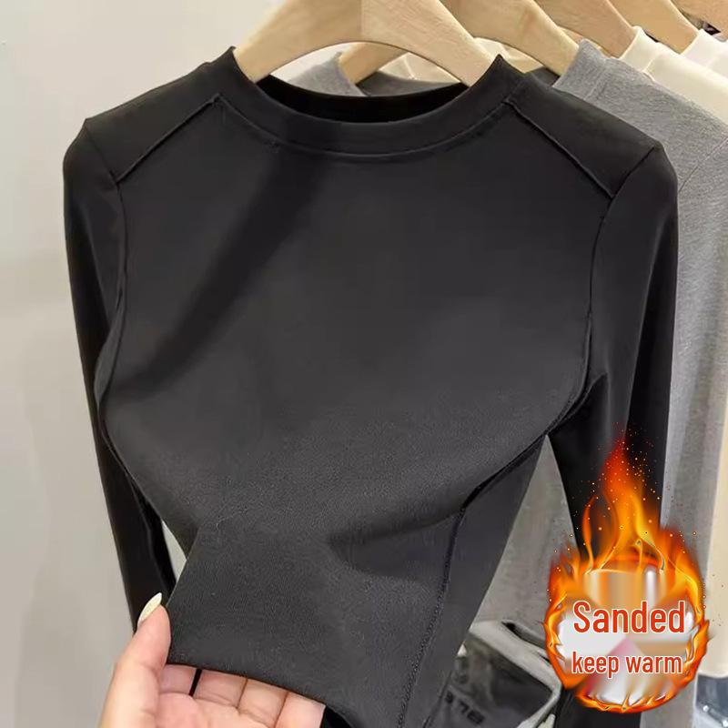 

Женская ретро рубашка с изогнутым низом, приталенного кроя, из хлопка, с длинным рукавом, для осени/зимы XL