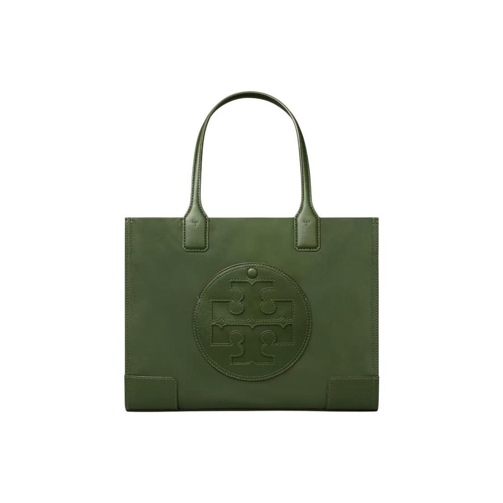 Tory Burch Ella Bridge Buckle With Invisible Magnetic Snap Recycled Nylon Tote Bag Shopping Bag Shoulder Handbag Small Women Tote 88578-312