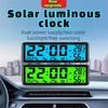Ceas Solar Digital Auto Termometru Higrometru Bord Afișaj LCD Monitor Temperatură Umiditate