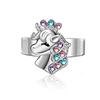 Unicorn Necklace, Cute Colorful Diamond Accessories Necklace Gift