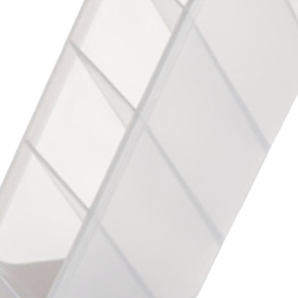 Desktop Aufbewahrungsregal 4 Fächer Transparentes Plastik Schräger Stifthalter für Wohnheim Student Transparent