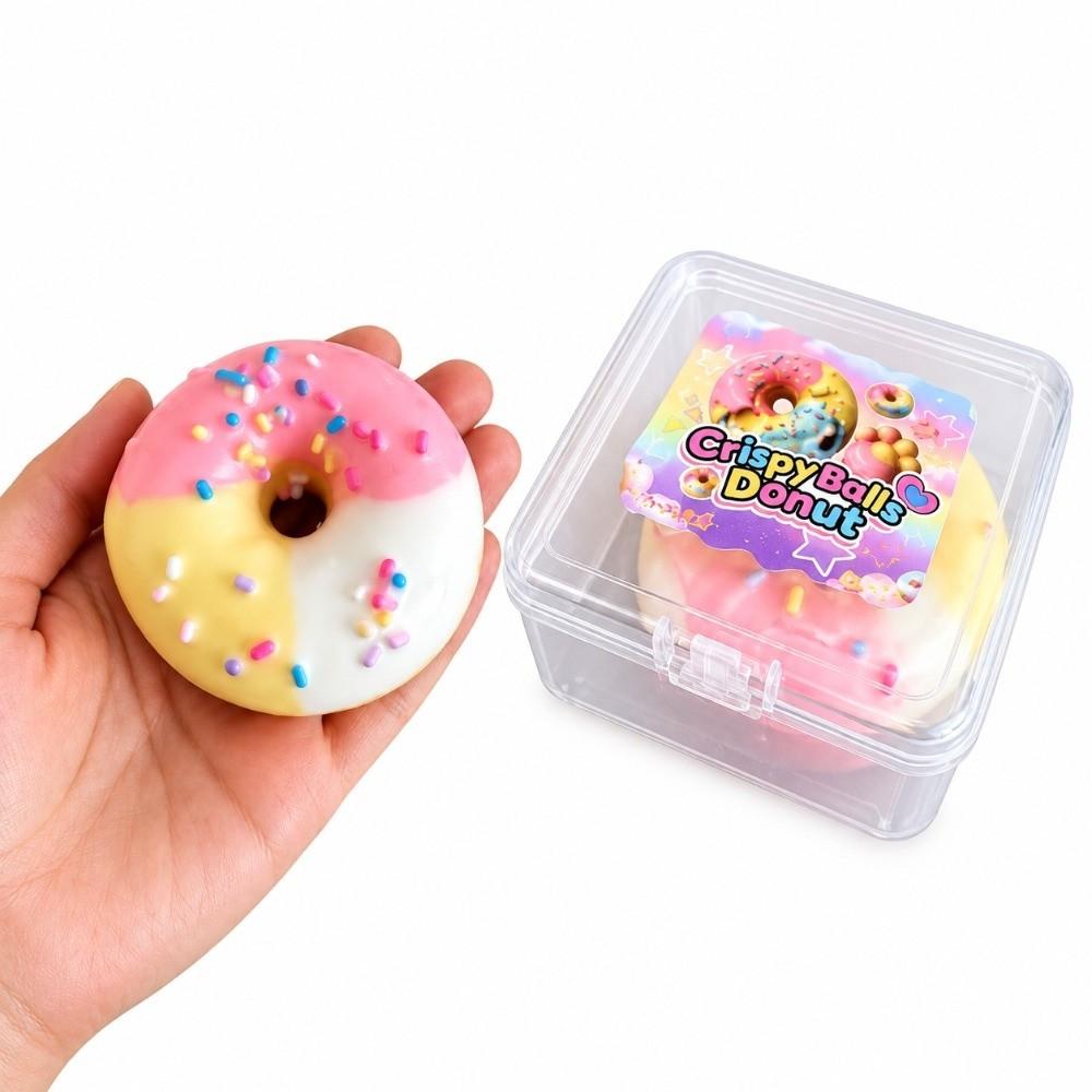 Donut Crispy Stress Balls Chocolate Crunchy Sound Ball Gift Sensory Squeeze Toy  Relaxation Tool