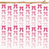 Cute Bow Garland Ornament Birthday Party Decorations Ribbon Bow Hanging Wreath Curtain for Wedding Coquette Bridal Shower
