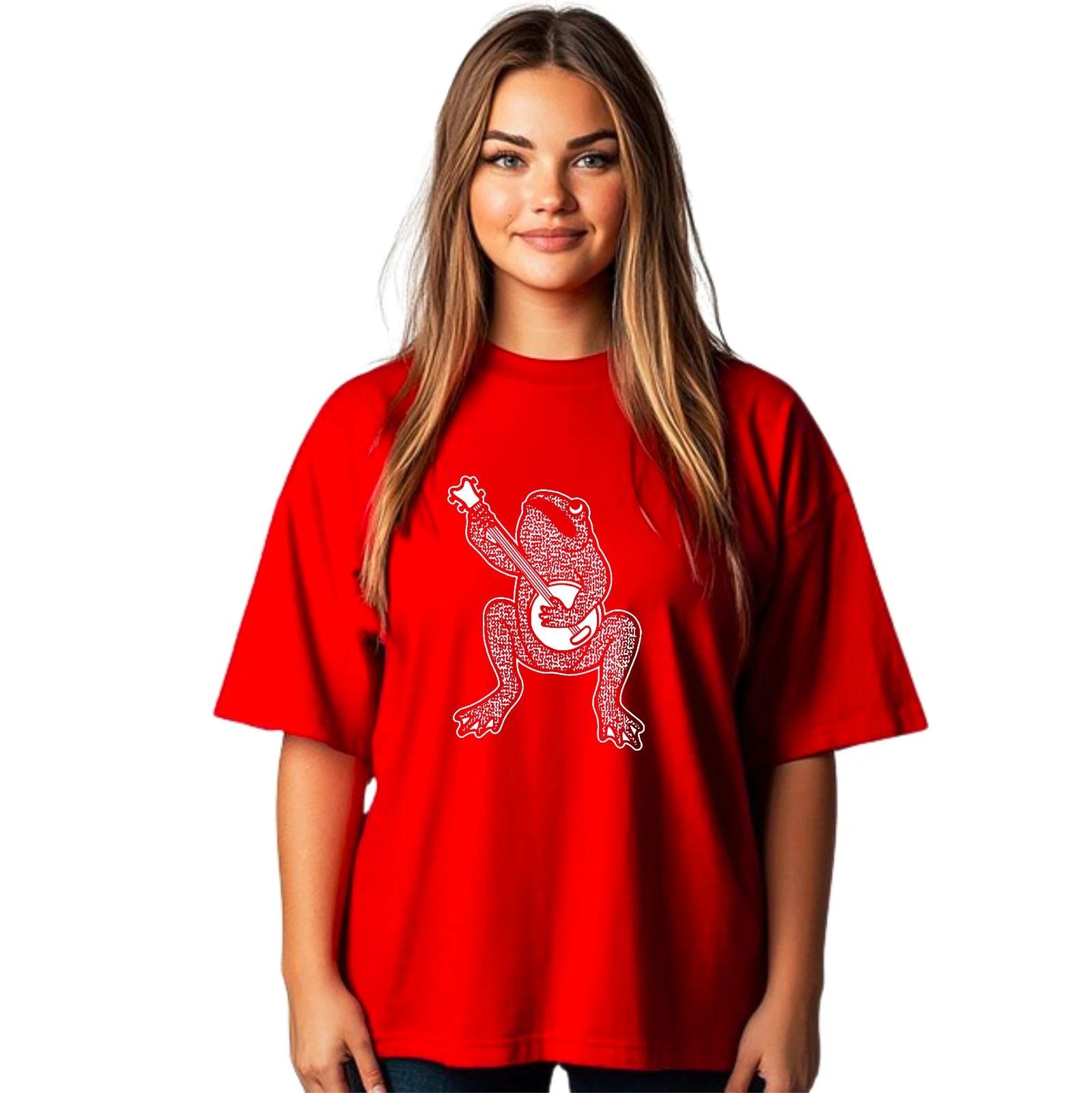 Frog Playing Banjo T-Shirt, Frog Musician Folk Music Nature Gift Mens Tee S