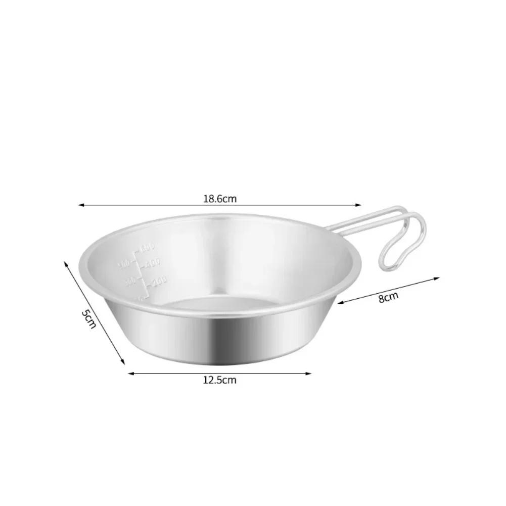 1 ks Nerezová ocel 304 Mísa na sníh 1950ml 900ml 600ml Přenosná mísa, Lze zavěsit Hrnec na vaření Kuchyňské doplňky