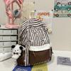 Schoolbag Korean Version of High-value Backpack for Women's Simple and Versatile Large-capacity Mori Sweet Junior High School Students Lightweight 
