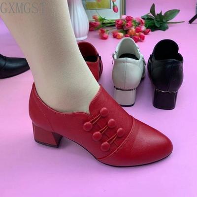 Klassieke damesschoenen Puntschoen Pumps Lakleer Jurk Hoge hakken Bootfeest Bruiloft Rode schoenen Vrouw