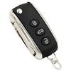 3 Button Flip Folding Remote Key Shell For Bentley Mulsanne Hurtling Gt Auto Car Key Case