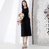 Summer Slimming A-line Dress Temperament Commuting Mid Length Skirt