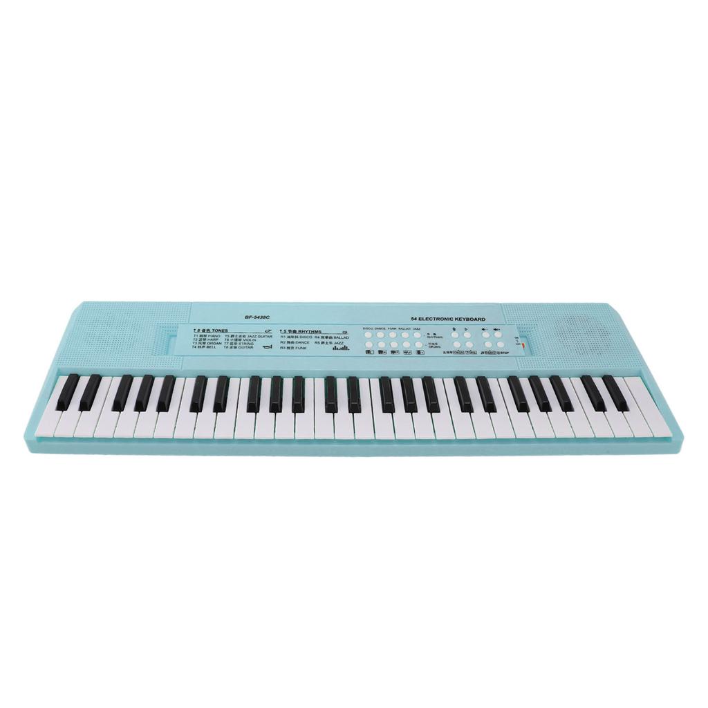 54 Key Keyboard Piano Smoothly Plastic Keyboard Piano Portable Dual Power Supply System Electric