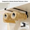 Kitchen Storage Organization Paper Towel Rack Over the Cabinet Kitchen Paper Towel Metal Holder No Drill Metal Space Saving Tool