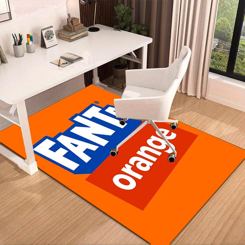 Fanta Orange Refreshment Area Rug Office rug, Chair Rug, Decor Carpet Livingroom bedroom Mat, Large Size Fan gifts Christmas gifts