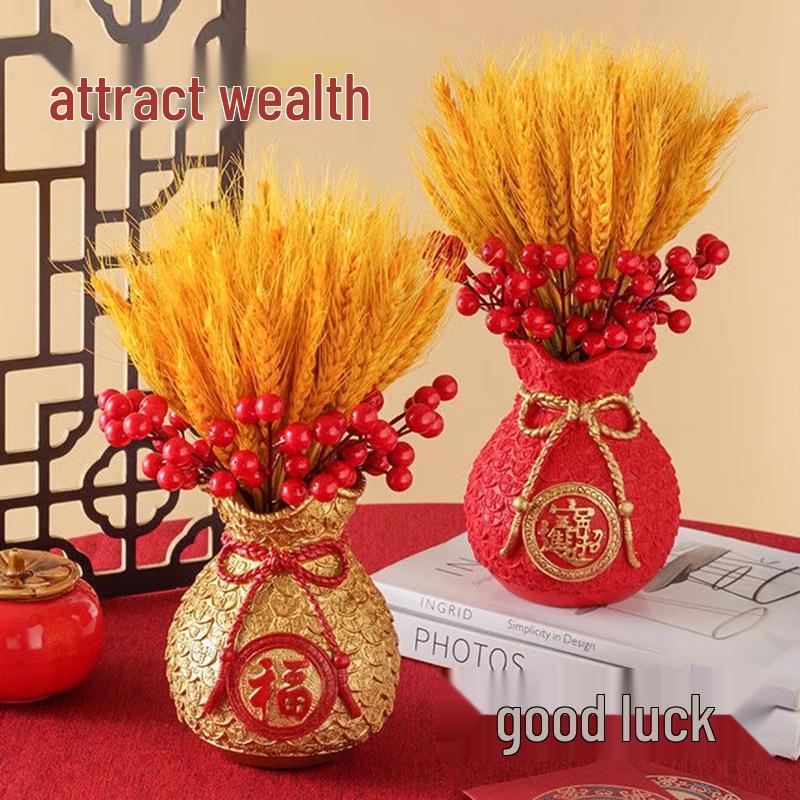 Wheat Ear Vase Decoration: Home Centerpiece & Housewarming Gift