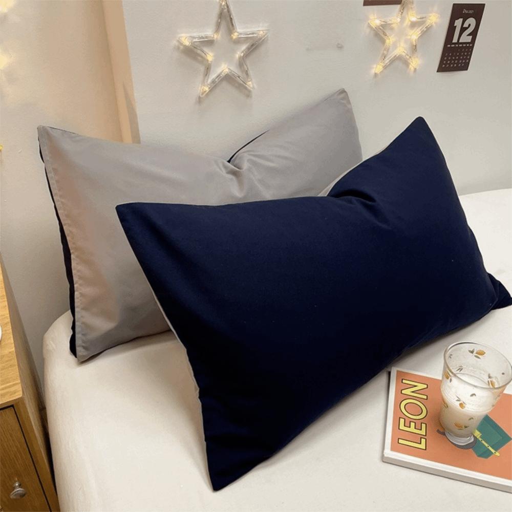 New Cotton Brushed Pillowcases Cozy Super Soft Pillow Covers Wrinkle Resistant Fade Resistant Plain Pillowcase