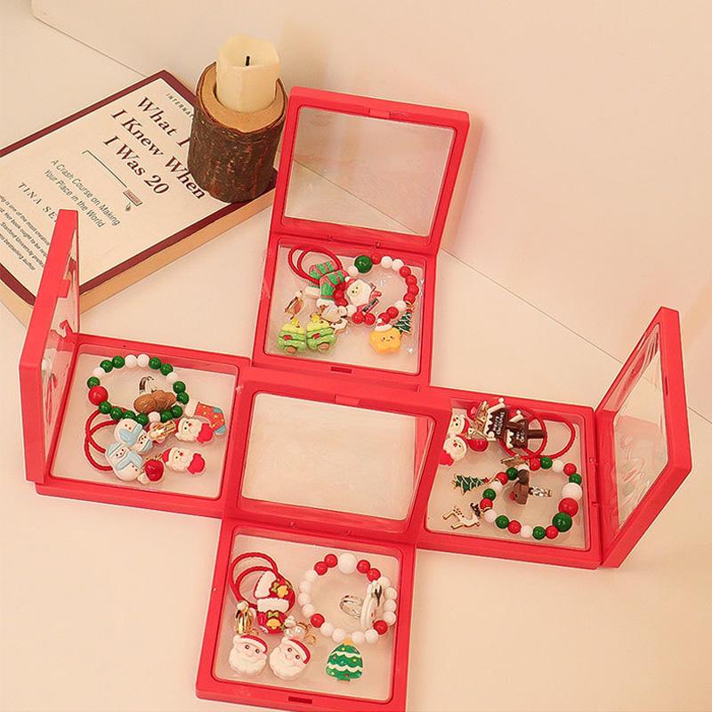 1pc Cute Christmas Decor Jewelry Set Children Hairpins Hair Accessories Glass Girls Gifts