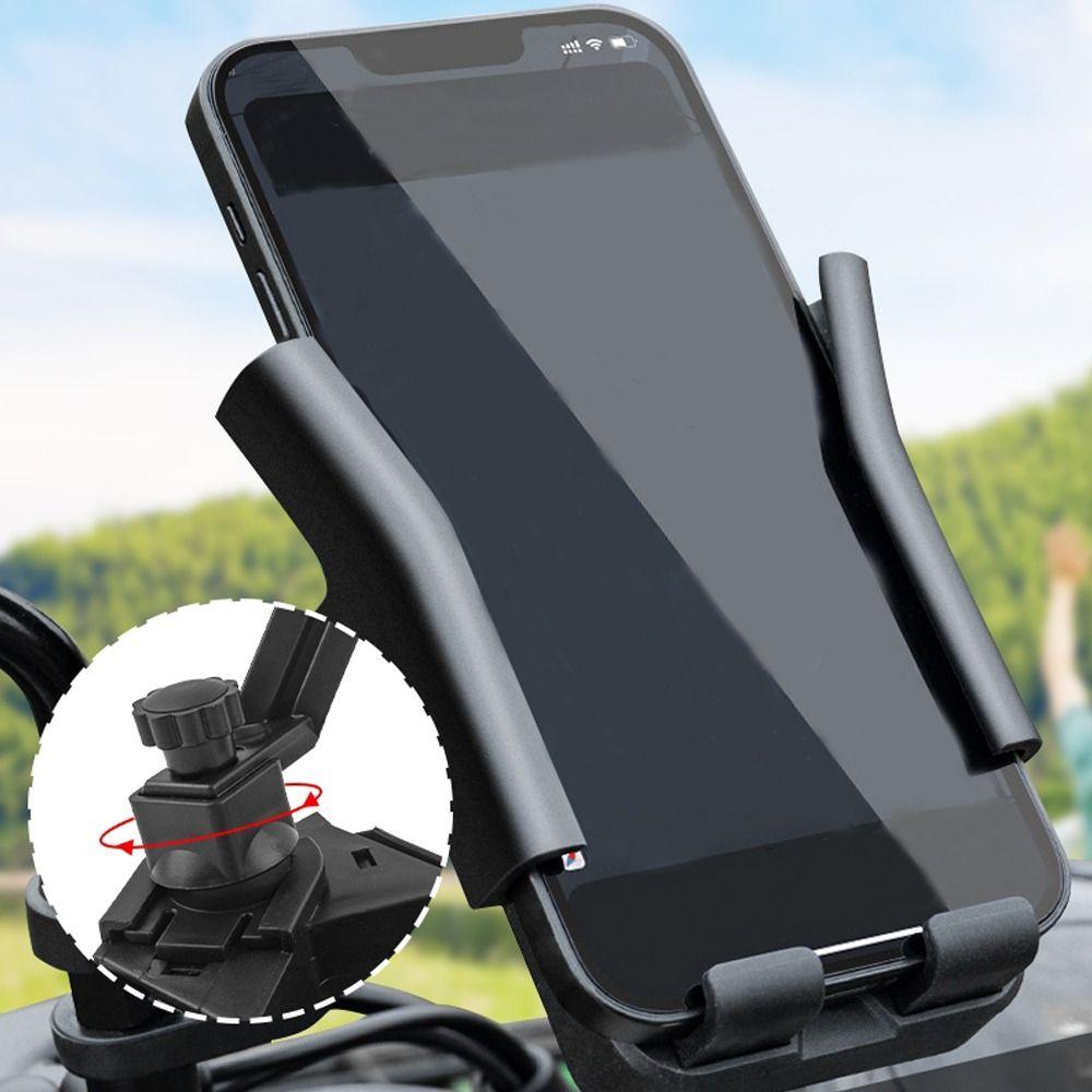 Drehbarer Sonnenschutz-Handyhalter Schwarze Handyhalterung für Motorradzubehör