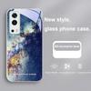 Brilliant Starry Sky For VIVO Y72 X100 Pro Y55 16 V20 29 V30 X60 Pro Y11s Y20 X80 Pro 5G Y36 4G V23e Tempered Glass Phone Case