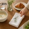 Washable Cloth Napkin Bohemian Linen Napkin, Rustic Machine Fabric 16 Inch Farmhouse Wedding Table Decor Napkins Style for Dining Home Bridal