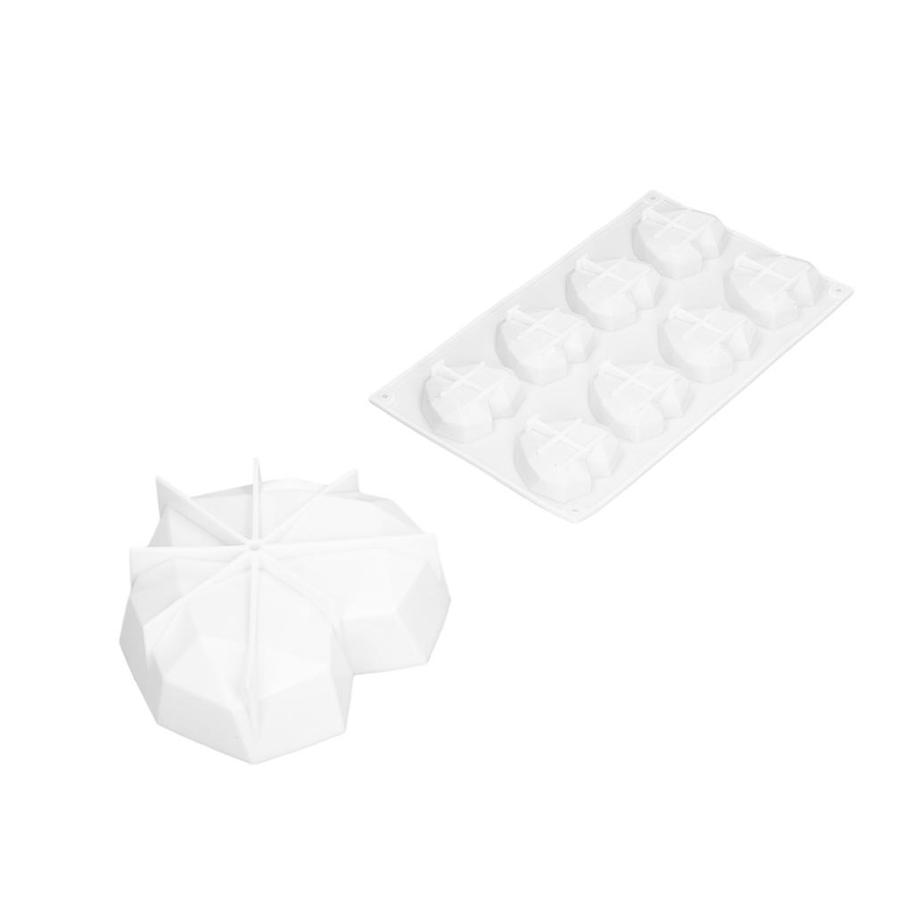 2 Piece Set Heart Mold Food Grade Silicone DIY Production Silicone Baking Mold for Baking Chocolate Fondant Wedding