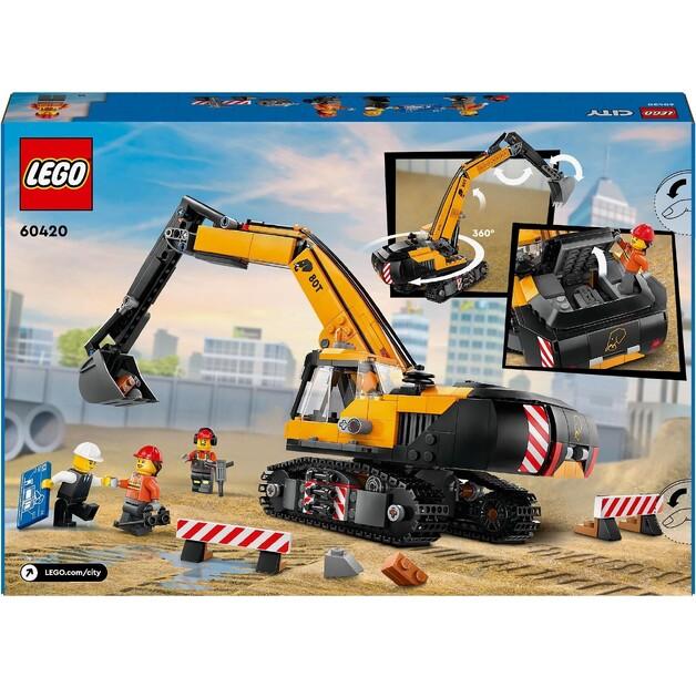 LEGO City 60420 Желтый экскаватор