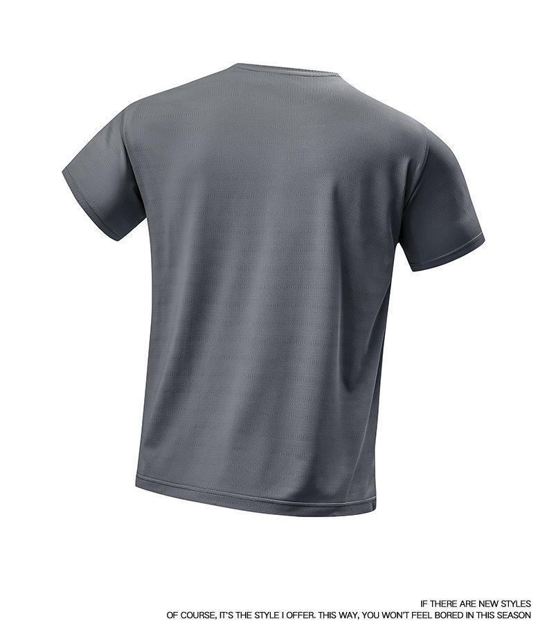 Men's 2026 Summer Casual Sports T-shirt - Lightweight, Breathable, Quick-dry Ice Silk with Four-way Stretch