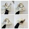 IELGY One-Shoulder Armpit Bag Chain Tote Bag All-Match Woven Messenger Bag