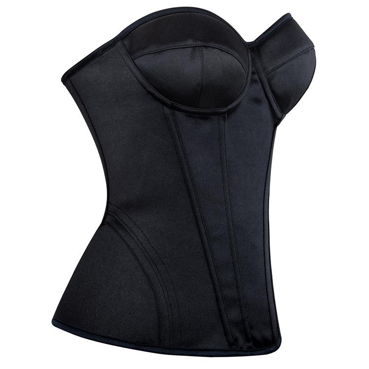 Women's Court Style Chest Support Steel Ring Shaping Top