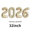 2026 New Year's Party Large 32" & 40" Number Foil Balloons Set