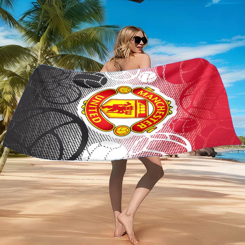 Manchester United Stadion Strandlaken, Sneldrogend, Makkelijk te Onderhouden, Geschikt voor Zowel Fitness als Strandvakanties, Sport Essentieel