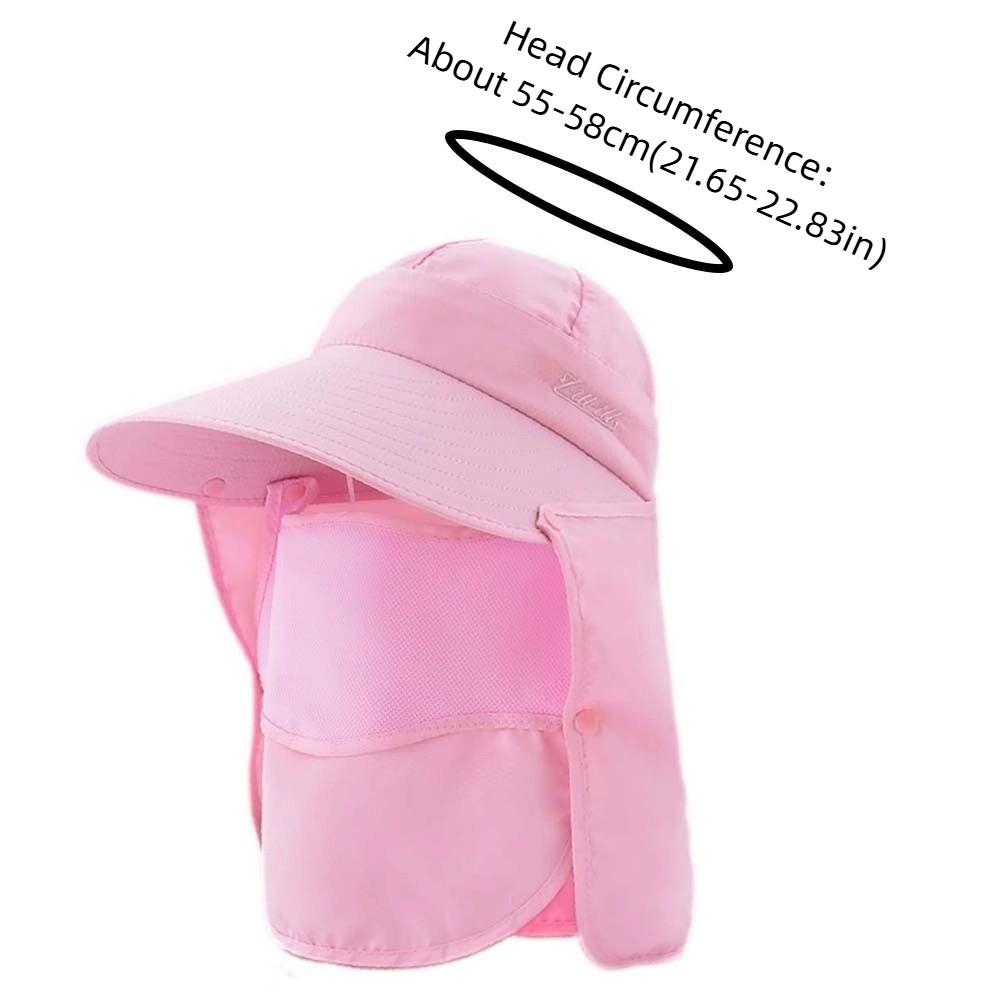 Chapeau Bob Anti-UV Châle Masque Chapeau Cache-Visage Pare-Soleil Réglable Chapeau Châle Fin Doux Chapeau de Cueillette du Thé Voyage