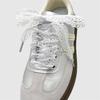 1 Paar Elegante Spitzen-Schnürsenkel für Damen und Mädchen Freizeitschuhe Sneaker 3 cm Breit Flache Schnürsenkel Ersatz