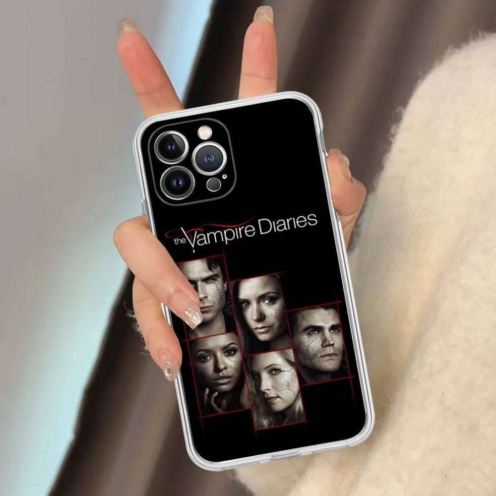 The Vampire Diaries TV-Hülle für iPhone 16, 15 Pro Max, iPhone 14, 11, 12 High End und 13 Pro (Silikon)