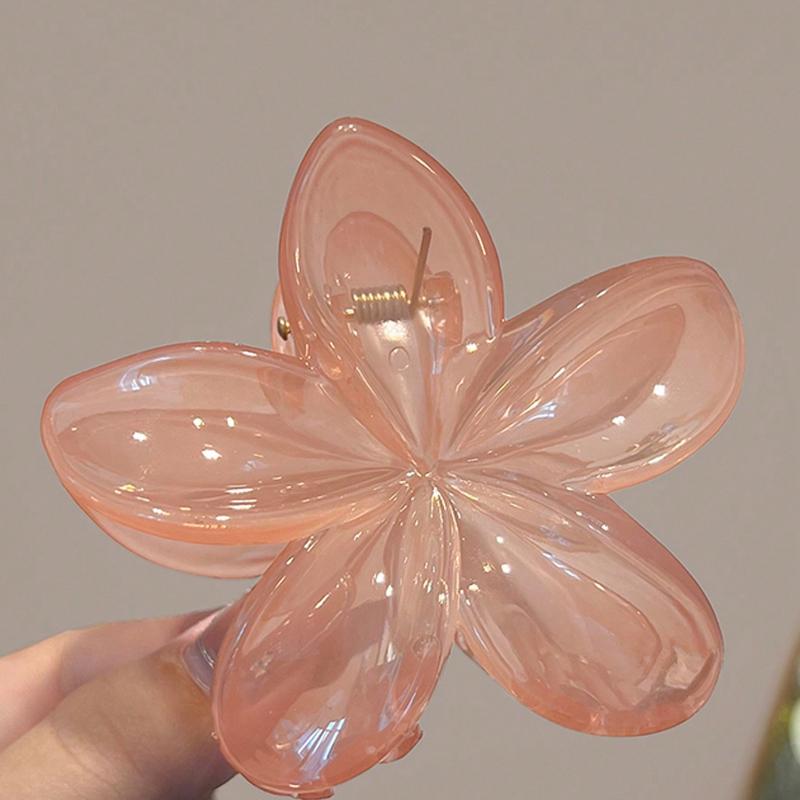 Women's Style Oversized 8cm/3.15" Jelly Color Plastic Hair Clips In Green, Brown, Amber, Fashion Elegant Minimalistic Simple