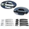 4 or 8 or 12 Pieces Door Handle Bowl Cover for Pajero V70 V80 V90 Chrome or Carbon Exterior Decorative Stickers