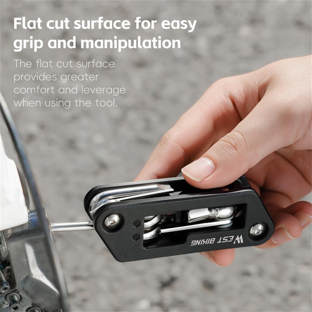 WEST BIKING YP0719488 10 in 1 Multitool for Bicycle Repair Kit Portable Screwdriver Hex Wrench Cycling Equipment