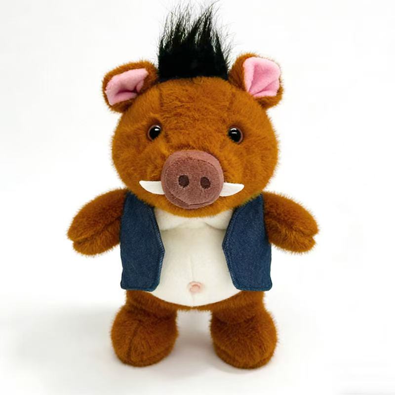 Neueste Simulations-Anzieh-Wildschwein-Puppe Kawaii Kuscheltier Plüschtier Figur Cartoon Anime Niedlich Kinder Geburtstags-Feiertagsgeschenk Puppe