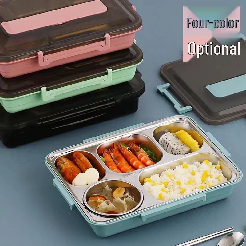 304 Stainless Steel Multi-Compartment Lunch Box