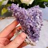Landscaping Stone Natural Grape Agate Crystal Cluster, Mineral Gemstone, Polished Garden Stones for Aquarium Terrarium Decor, Unique Gift Collectors